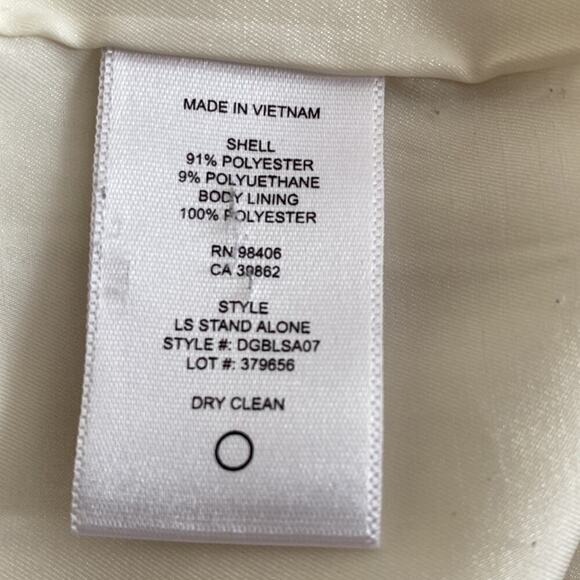 Dylan Gray ivory mini dress Long bell sleeves back keyhole button closure S 6
Ch - Picture 9 of 10